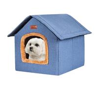 Casa de conejo, jaula de conejo interior, casa para mascotas al aire libre | Camas para gatos resistentes a la intemperie, refugio cálido y cómodo, uso en exteriores e interiores, hogar de mascotas