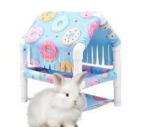 Casa De Conejos - Suministros para Mascotas De 2 Niveles Enriquecimiento Y Descanso | Casa para Jerbos Y Accesorios Jaula Hámster,para Conejo, Jerbo, Ratón, Hurón, Hogar Y Granja