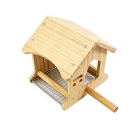 Casa de cría natural de madera para pájaros, caja de nido de pájaros, para loros, canarios, hogar, interior, exterior, jardín, pajarera, pajarera, canario