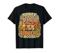 Casa de Cuentos de Tres cerditos casa de Ladrillos Camiseta
