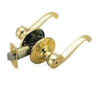 Casa de diseño Scroll 2-Way Latch Privacidad Door Handle, dorado, 783043