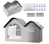 Casa de enfriamiento para gatos, tela Oxford de 17.7 x 13.7 x 14.5 pulgadas, refugio aislado impermeable para mascotas con cojín de bolsas de hielo, cama plegable para gatitos para playa, mochileros