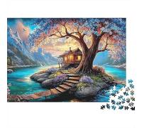 Casa de Ensueño Gran Árbol Puzzle de 1000 Piezas Puzzle para Adultos Papel Relajación Decoración Regalo 52x38cm/1000pcs