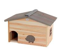 Casa de Erizo para Aguja Dorada de Pino FSC 100%, 52 x 35 x 34 cm