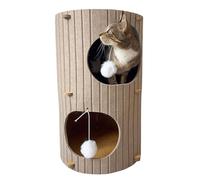 Casa de Fieltro para Gatos Mediterráneo Refugio Cálido y Portátil | Estructura de Tablero Alta Densidad con Fieltro Suave | Cama Cueva Interior | ALTHEA LIVING