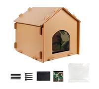 Casa de gato a prueba de viento desmontable - Refugio callejero | Casa de gato | Acogedor refugio cálido | Camping Travel Dog Cave impermeable para dormir Alimentarse Juego de invierno Patio de balcón