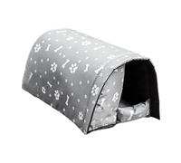 Casa de gato al aire libre - Casa cálida e impermeable, refugio para gatos de interior y exterior | Nicho para gatos con alfombra suave extraíble, ideal para perros pequeños, protección contra el FR