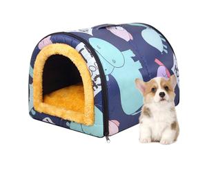 Casa de Gato al Aire Libre para el Invierno - Tejido Impermeable Med