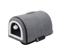 Casa de gato con calefacción, refugio aislado para gatos al aire libre con cama caliente y climatizada, casa para mascotas resistente a la intemperie para gatos, cabina de invierno para porche o