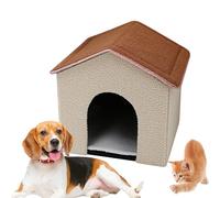 Casa de gato grande, casa de gatitos - Gruesa cálida cueva para gatos, nido, cama para cachorros | Caja para gatos domésticos, tienda plegable, accesorios para mascotas para gatitos, gatos