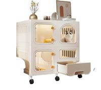 Casa de Gato Jaula for Gatos, Inodoro for Gatos, Caja de for Gatos, Villa integrada for Gatos en el Interior del hogar, Jaula for Gatitos, casa for Gatos, gabinete for Gatos Casa Gatos(1)