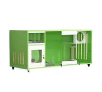 Casa de Gato Nido for Gatos y Villa for Gatos for Todas Las Estaciones, casa semicerrada, Madera Maciza, Espacio Grande, gabinete for Gatos cálido for el hogar Interior Casa Gatos(B,80 * 80 * 60CM)