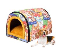 Casa de gato salvaje al aire libre - refugio caliente a prueba de inclemencias del tiempo, cabaña para mascotas aislada | Camas de gatos cómodas invierno noches frías con build, exterior havre errays