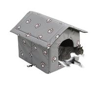 Casa de Gato Salvaje al aire libre - refugio para gatos resistente al clima cálido duradero para el invierno | Refugio de invierno al aire libre, Mascota con puerta, Casa del Frío,