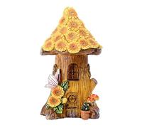 Casa de hadas de setas solares - Casa de hadas iluminada por el sol | Casa de flores de hongos de hadas de jardín | Casa de hadas solar | Decoración de setas Jardines