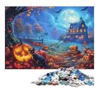 Casa de Halloween Puzzles para Adultos 300 Piezas Juego De Rompecabezas Juegos Educativos Cumpleaños para Decoración del Hogar Stress Relief 300pcs (40x28cm)