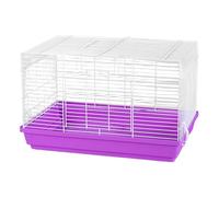 Casa de hámster, accesorios para jaula de mascotas, 18.5 x 11.81 x 11.81 pulgadas, ventilación y transpirable, diseño inferior desmontable, jaula inferior desmontable para una fácil limpieza (naranja