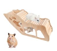 Casa de Hámster, Casa de Madera para Hámster, Hámster Escondite, Accesorios para Jaula de Hamster Casa para Roedores, Jerbos, Conejillos de Indias
