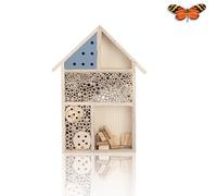 Casa de jardín para Mariposas, casa de Abejas Colgante de Madera Hecha a Mano, hábitat Colgante al Aire Libre para jardín, Patio o Patio