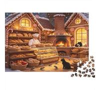 Casa De Jengibre Puzzle de 1000 Piezas Puzzle para Adultos Juego de Puzzle 1000 Piezas Relajante Interacción Familiar Regalo Festivo 38x26cm/1000pcs