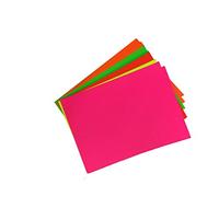 Casa de la tarjeta y Papel A2 300 gsm tarjeta - varios colores fluorescentes (paquete de 25 hojas)