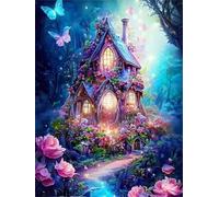 Casa de Las Rosas del País de Las Hadas Puzzle 1200 Piezas Adultos, Rompecabezas DIY Entretenimiento para Adultos, Puzzles Pasatiempo Creativo, Juguete Educativo, Descompresión Regalo