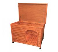 Casa de madera NATURA con techo plano - Tamaño: M/L