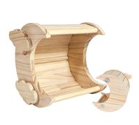 Casa De Madera Para Hámster Casa Decorativa Luna Y Refugio De Chinchillas