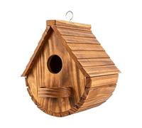 Casa de Mariposas | de Madera para Abejas Tipo Gota | Pequeña Casa para Pájaros Decoración Exterior | para Azulejo, Pinzón, Gorrión Salvaje, Jardín, Patio, Porche, Árbol, Balcón,