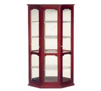 Casa De Muñecas Armario De China Espejado De Caoba Vitrina Mueble