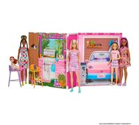 Casa de muñecas Barbie Getaway House plegable con 4 áreas y accesorios