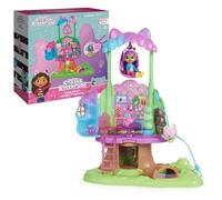 Casa de muñecas de Gabby, Juego de casa de árbol de jardín transformable con Luces, 2 Figuras, 5 Accesorios, 1 Entrega, 3 Muebles, Juguetes para niños a Partir de 3 años