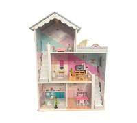 Casa de muñecas de madera - Elefun