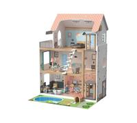 Casa de muñecas de madera XXL
