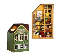 Casa de muñecas en Miniatura con Muebles, CUTEROOM DIY Kit de casa de muñecas de Madera con LED Creativa artesanía de Madera, Juguetes para Adultos, Amigos, Regalo de cumpleaños (Gary's House)