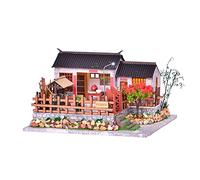 Casa de muñecas en miniatura de madera DIY casa de campo chino hecha a mano casa país viento modelo juguete casa amigos familia creativo regalo de boda de San Valentín