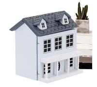 Casa de muñecas en Miniatura, Juego de Manualidades de Madera, maqueta Hecha a Mano, un Kit de Bricolaje Que te Permite Crear un Modelo de casa detallado de una Villa de Estilo para el Tiempo