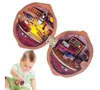 Casa de muñecas en miniatura Noyer - Colección Miriiatur en miniatura | Elegante decoración de escena, decoración de mesa en miniatura inspirada en la naturaleza y el mundo de diseñando y decorando