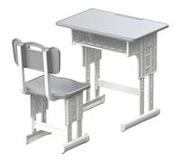 Casa de muñecas en miniatura para suministros escolares, silla realista de escritorio y silla, perfecta para escuelas, accesorios de fotos, casas de muñecas en miniatura, muebles