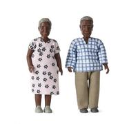 Casa De Muñecas Lundby Billie Abuela Y Abuelo Pareja Anciana Personas 1:18