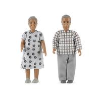 Casa De Muñecas Lundby Nikki Abuela Y Abuelo Pareja Anciana Personas 1:18