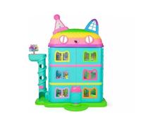 Gabby's Dollhouse LA CASA DE MUÑECAS DE GABBY - CASA DE MUÑECAS FESTIVA CON SONIDOS, FIGURA, 10 ACCESORIOS ARCOIRIS Y 2 CAJAS SORPRESA - 6071380 - Juegos Infantiles - Juguetes Niños 3 años +