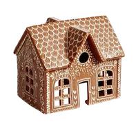 Casa de Navidad de Pan de jengibre con iluminación LED, Decoraciones de Navidad de Pan de jengibre Figuras de colección Figuras de pueblo Preiluminadas LED Decoración de invierno para hogar oficina