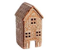 Casa de Navidad de Pan de jengibre con iluminación LED, Decoraciones de Navidad de Pan de jengibre Figuras de colección Figuras de pueblo Preiluminadas LED Decoración de invierno para hogar oficina