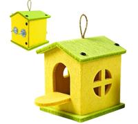 Casa de nido para pájaros, casa cálida para pájaros, refugio para | Caja de anidación de pájaros para cacatúas, pinzas, conures, balcón, porche, tronco de árbol