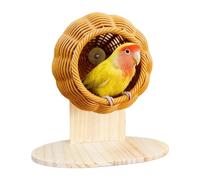 Casa De Pájaro Para Jaula | Lavable De Ratán Artificial Transspirable Hecho A Manso - Accesorios Para Jaula Pájaros | Pequeños Loros Canarios Interior Y Exterior Aviario Jardín Cama Mascotass