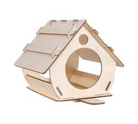 Casa de pájaros de madera | Casa colgante de madera para pájaros | Comedero de pájaros de madera, casa de pájaros resistente a la intemperie, casa de pájaros con techo extraíble, comedero para pájaros