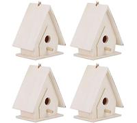 Casa de pájaros de madera, casa de pájaros colgante al aire libre, casa de pájaros de madera para decoración del hogar, jardín y patio