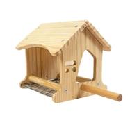 Casa de pájaros, nido de cría de madera natural, caja de anidación de cacatúa, para loros, ropa de cama, sala de estar, hogar, interior, exterior, pajarera, jardín, mascota