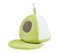 Casa de pájaros para jaula, suministros cálidos para mascotas, hábitat de cueva, cama cálida para pájaros, nido de periquitos | para loro, guacamayo, cacatúa, conure, pájaro amorfo gris africano